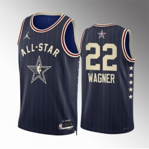 Men 2024 All Star #22 Franz Wagner Navy Stitched Basketball Jersey