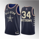 Men 2024 All Star #34 Giannis Antetokounmpo Navy Stitched Basketball Jersey