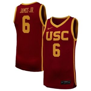 NBA Trojans #6 JAMES JR. Red Jerseys