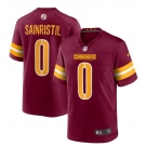 Youth Washington Commanders #0 Mike Sainristil Nike Burgundy Team Color Limited Jersey