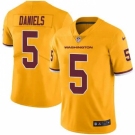 Youth Washington Commanders #5 Jayden Daniels Burgundy Rush Stitched Football Jersey