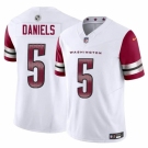 Youth Washington Commanders #5 Jayden Daniels White 2024 Draft F U S E Vapor Limited Stitched Football Jersey