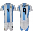 Men's Argentina #9 Gabriel Batistuta White Blue 2024-25 Home Soccer Jersey Suit