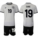 Men's Germany #19 Leroy Sane White 2025 Home Soccer Jersey Suit