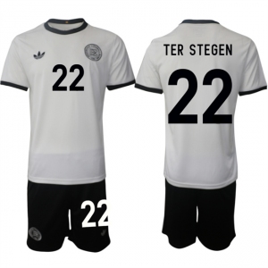 Men's Germany #22 Marc-Andre ter Stegen White 2025 Home Soccer Jersey Suit