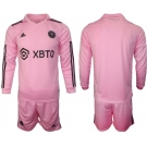 Men's Inter Miami CF Blank 2023-24 Pink Home Soccer Jersey Suit