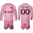 Men's Inter Miami CF Custom 2023-24 Pink Home Soccer Jersey Suit