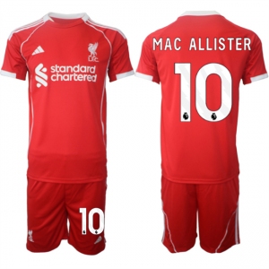 Men's Liverpool #10 Alexis Mac Allister 2025 Red Home Soccer Jersey Suit