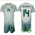 Kid Mexico #14 Chicharito 2024 Away Soccer