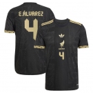 Men's Mexico #4 Edson Alvarez Black 2025 Soccer Jersey