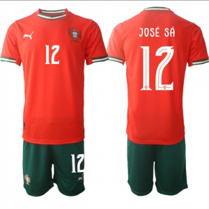 Men's Portugal Team #12 José Sa 2025 Red Home Soccer Jersey Suit