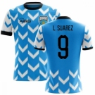 Men Uruguay #9 Luis Suarez Soccer 2024 Jersey Blue