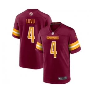 Women's Washington Commanders #4 Frankie Luvu Nike Burgundy Team Color Vapor Limited Jersey