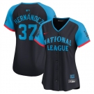 Women's National League #37 Teoscar Hernandez Navy 2024 All-Star Limited Stitched Baseball Jersey(Run Small)