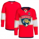 Men's Florida Panthers Blank Red 2024 Stanley Cup Final Patch Stitched Jersey