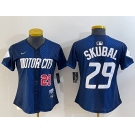 Women's Detroit Tigers #29 Tarik Skubal 2024 Navy City Connect Cool Base Limited Stitched Jerseys