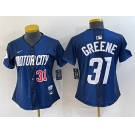 Women's Detroit Tigers #31 Riley Greene 2024 Navy City Connect Cool Base Limited Stitched Jerseys