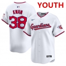 Youth Cleveland Guardians #38 Steven Kwan White Home Limited Stitched Baseball Jersey