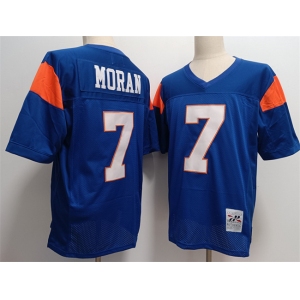 Blue Mountain State #7 Alex Moran Blue Stitched Football Jersey