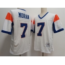 Blue Mountain State #7 Alex Moran White Stitched Football Jersey