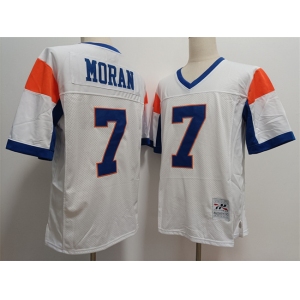 Blue Mountain State #7 Alex Moran White Stitched Football Jersey