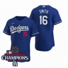 Youth Nike Los Angeles Dodgers Will Smith #16 Blue Flex Base 2024 World Series Champions Stitched MLB Jersey