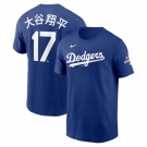 Men Los Angeles Dodgers 17 Shohei Ohtani Royal 2024 World Series Champions Name 26 Number T Shirt