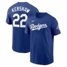 Men Los Angeles Dodgers 22 Clayton Kershaw Royal 2024 World Series Champions Name 26 Number T Shirt