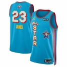 Men 2025 All Star  #23 LeBron James Light Blue Stitched Basketball Jersey