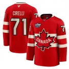 Men's Canada #71 Anthony Cirelli Red 2025 4 Nations Face-Off Premium Stitched Jersey