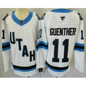 Men's Utah Hockey Club #11 Dylan Guenther White 2024 Stitched Jersey