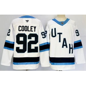 Men's Utah Hockey Club #92 Logan Cooley White 2024-25 Stitched Jersey