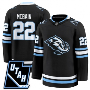 Men's Utah Hockey Mammoth #22 Jack McBain 2025 Limited All Stitched Black Jersey