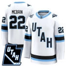 Men's Utah Hockey Mammoth #22 Jack McBain 2025 Limited All Stitched White Jersey
