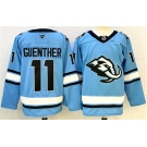 Men's Utah Mammoth #11 Dylan Guenther Blue 2025 Stitched Jersey