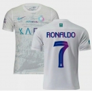 Men's Al Nassr #7 Cristiano Ronaldo White 2023-24 Soccer Jersey