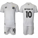 Men's Santos F.C. #10 Neymar Jr 25-26 White Home Soccer Jersey Suit