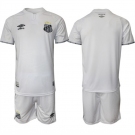 Men's Santos F.C. Blank 25-26 White Home Soccer Jersey Suit