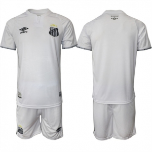 Men's Santos F.C. Blank 25-26 White Home Soccer Jersey Suit