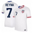 Men's Nike USMNT Giovanni Reyna Jersey #7 2024 Home Replica Soccer White