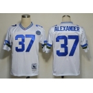 Seattle Seahawks #37 Shaun Alexander White Throwback Jersey