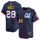 Men's American League #28 Javier Báez Navy 2025 All-Star Edition Limited Stitched Baseball Jersey