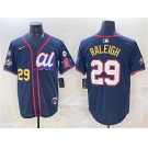 Men's American League #29 Cal Raleigh Navy 2025 All-Star Edition V3 Limited Stitched Baseball Jersey