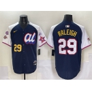 Men's American League #29 Cal Raleigh Navy Alternate 2025 All-Star With Patch Edition Limited Stitched Baseball Jersey