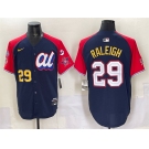 Men's American League #29 Cal Raleigh Navy Red Alternate 2025 All-Star With Patch Edition Limited Stitched Baseball Jersey