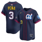 Men's American League #3 Jeremy Pena Navy 2025 All-Star Edition Limited Stitched Baseball Jersey