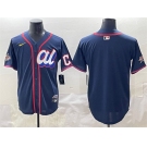 Men's American League Cleveland Guardians Blank Navy 2025 All-Star Edition Limited Stitched Baseball Jersey