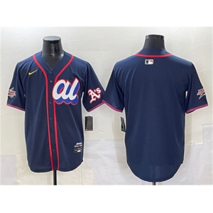 Men's American League Oakland Athletics Blank Navy 2025 All-Star Edition Limited Stitched Baseball Jersey