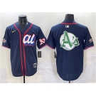 Men's American League Oakland Athletics Team Big Logo Navy 2025 All-Star Edition Limited Stitched Baseball Jersey