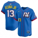 Men's National League #13 Ronald Acuna Jr. Blue 2025 All-Star Edition Limited Stitched Baseball Jersey